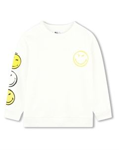 Толстовка из коллаборации с SmileyWorld, белый Marc jacobs kids