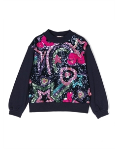 Толстовка с пайетками, синий Billieblush