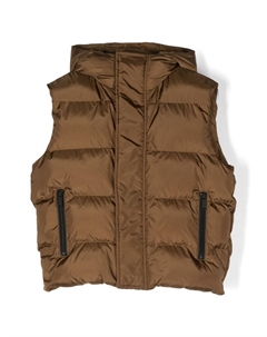 Дутый жилет с капюшоном, коричневый Dsquared2