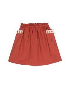 Юбка с вышитой монограммой, красный Bobo choses