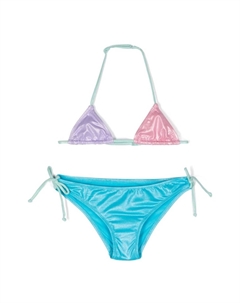 Бикини с эффектом металлик, синий Mc2 saint barth