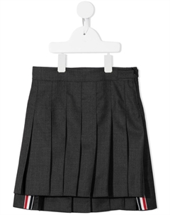 Плиссированная юбка мини Super 120s, серый Thom browne