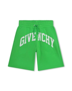 Kids спортивные шорты с логотипом, зеленый Givenchy