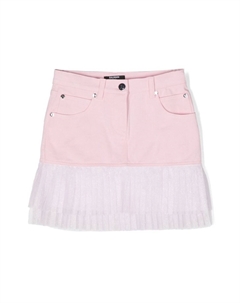 Kids юбка со вставкой из тюля, розовый Balmain