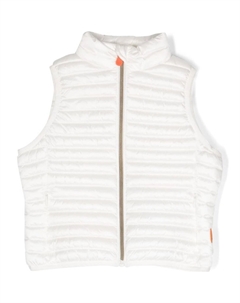 Дутый жилет на молнии, белый Save the duck