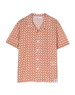 Рубашка с графичным принтом, коричневый Paolo pecora