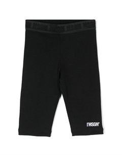 Шорты с логотипом, черный Msgm kids