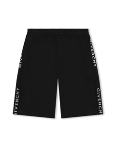 Kids шорты-бермуды с логотипом, черный Givenchy