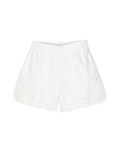 Шорты с английской вышивкой, белый Chloé kids