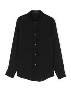 Kids рубашка с длинными рукавами и логотипом, черный Balmain