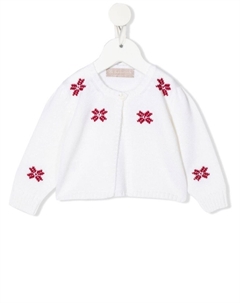 Кардиган с цветочным принтом, белый La stupenderia