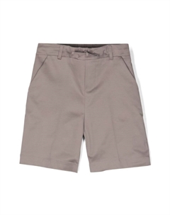 Шорты строго кроя с кулиской, серый Paolo pecora