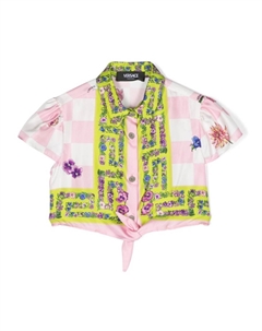 Kids рубашка Blossom, розовый Versace