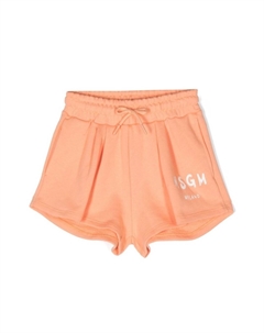 Шорты с логотипом, оранжевый Msgm kids