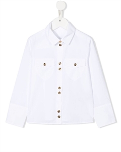Kids рубашка с длинными рукавами, белый Balmain