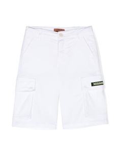 Шорты карго с нашивкой-логотипом, белый Missoni kids