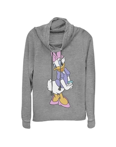 Традиционный свитшот Disney Daisy Duck с воротником-хомутом, серый Licensed character
