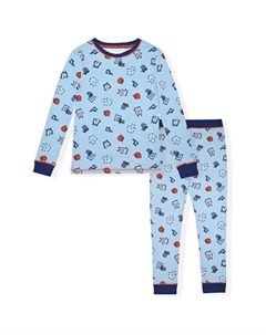 Пижамный комплект для мальчиков из 2 предметов из сверхмягкого джерси и плотного прилегания, цвет Super Sports Sleep on it