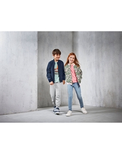 Детская куртка-пилот Peperts! для девочек с боковыми карманами, узорчатый Peppert's