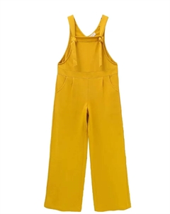 Длинный плюшевый комбинезон для девочки с регулируемыми бретелями, цвет Mostaza Dadati