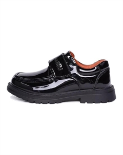 Детские кожаные туфли Kids Low-top Black, черный Bobdog