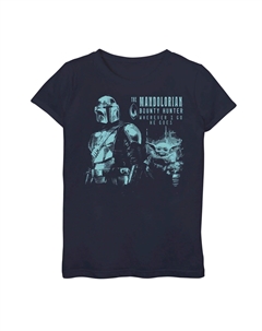 Футболка с рисунком «Звездные войны: мандалорец Мандо и детеныш» для девочек 7–16 лет Star wars