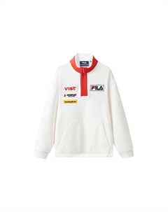 Детская толстовка ФИЛА, цвет Cloud White/Bliss Pink/Green Fila