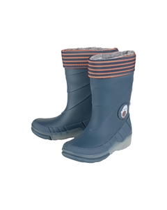 Детские резиновые сапоги с мягкой теплой подкладкой, синий Lupilu