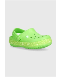 Детские тапочки Geometric Glow Band, зеленый Crocs