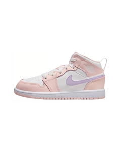Кроссовки Kids 1 Mid "Pink Wash", розовый/фиолетовый Jordan