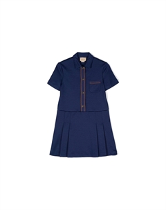 Платье детское с карманом, темно-синий Gucci