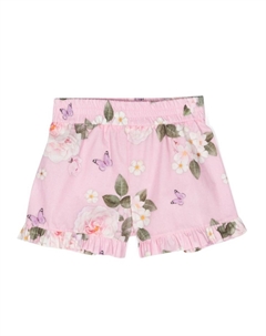 Шорты с цветочным принтом, розовый Monnalisa