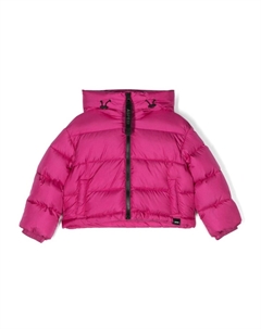 Пуховик с капюшоном, розовый Aspesi