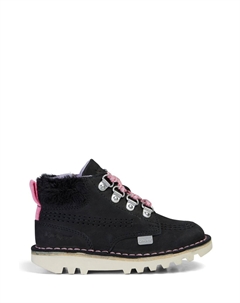 Зимние ботинки с высокими ботинками, черный Kickers