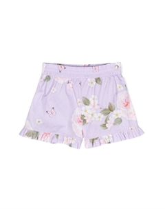 Шорты со складками, фиолетовый Monnalisa