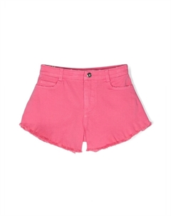 Шорты с бахромой и логотипом, розовый Twinset