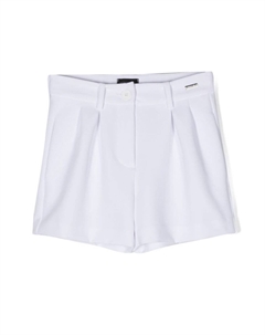 Короткие шорты со складками, белый Monnalisa