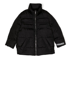 Пуховик с логотипом, черный Dsquared2