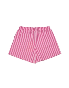Полосатые шорты с вышитым логотипом, розовый Max&co