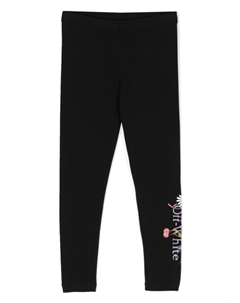 Kids легинсы с логотипом, черный Off-white