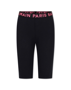 Kids легинсы с логотипом, черный Balmain