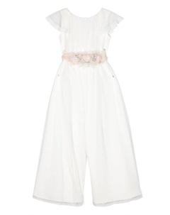 Комбинезон широкого кроя, белый Amaya