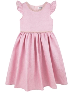 Плиссированное платье с цветочным узором, розовый Iame