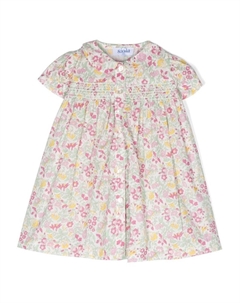 Платье-рубашка с цветочным принтом, белый Siola