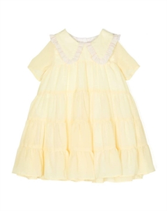 Платье миди с оборками, желтый Hucklebones london