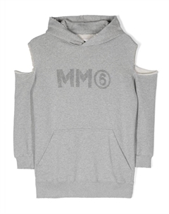 Kids платье с логотипом, серый Mm6 maison margiela