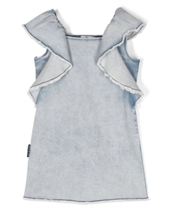 Джинсовое платье с бахромой, синий Andorine