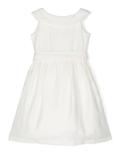 Расклешенное платье без рукавов с поясом, белый Il gufo