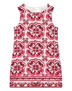 Dolce & Gabbana платье без рукавов с принтом Majolica, белый Dolce&gabbana