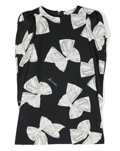 Платье с принтом, черный Monnalisa